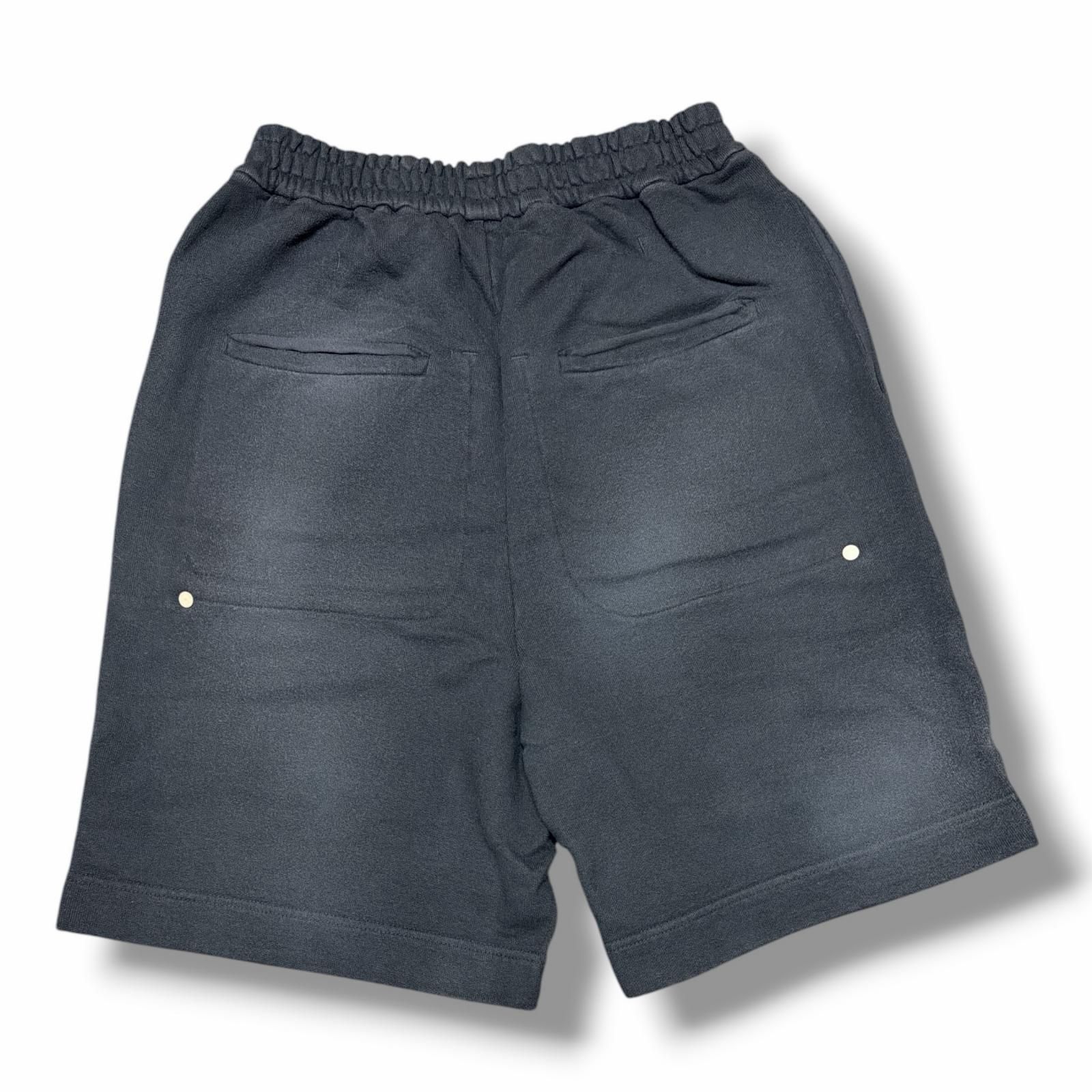未使用 Omar Afridi 25SS RIVETED LOUNGE SHORTS リベットスウェットショーツ ハーフパンツ オマールアフリディ OA-SS25-JER-110 ネイビー 46 （12772M） 未使用 Omar Afridi 25SS RIVETED LOUNGE SHORTS リベットスウェット