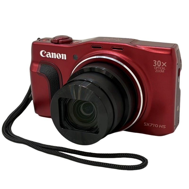 キヤノン Canon コンパクトデジタルカメラ PowerShot SX710 HS PC2194 ボディのみ レッド 動作確認済 【中古】 22604K398