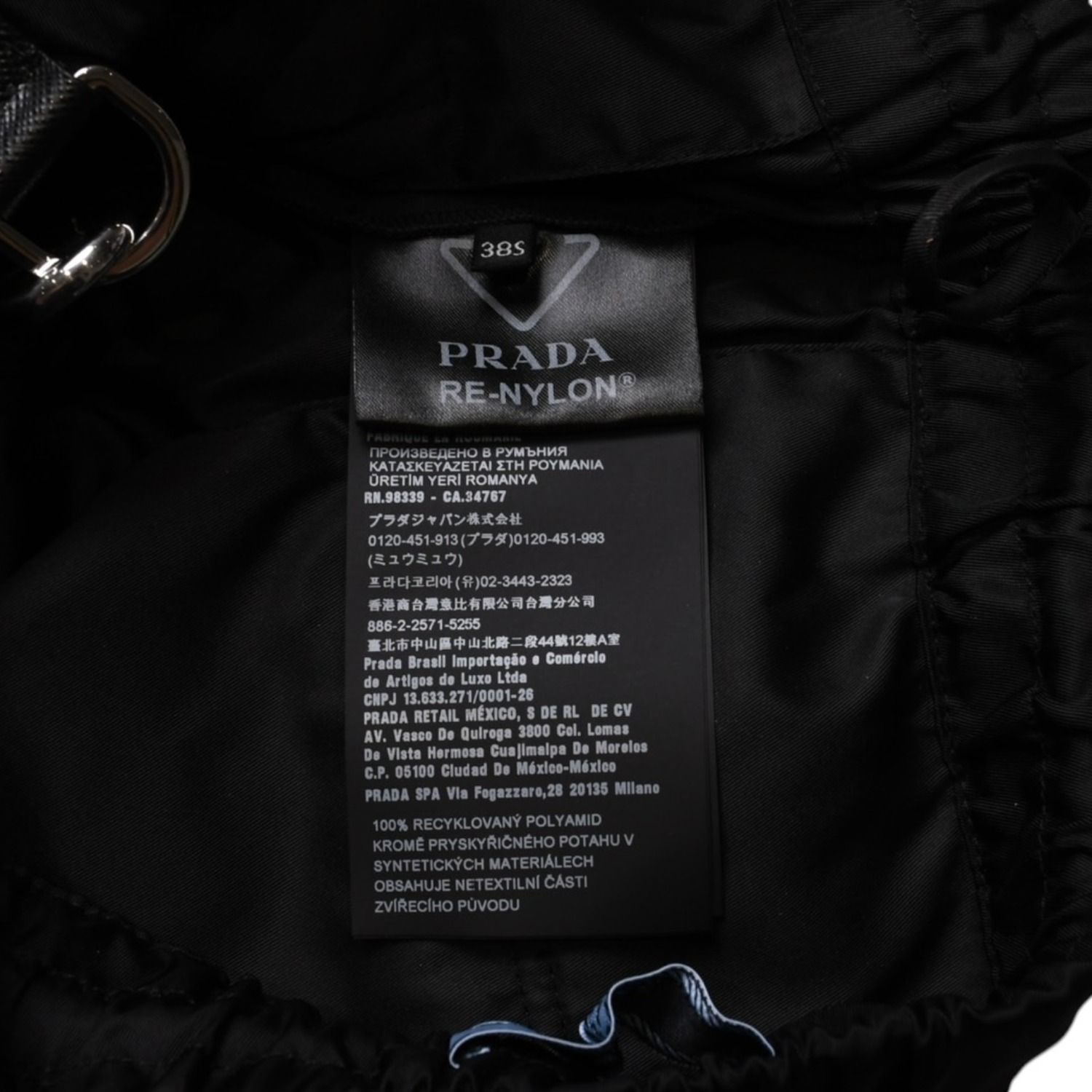 極美品】PRADA プラダ 三角カラビナ ナイロンパンツ トライアングル 極 