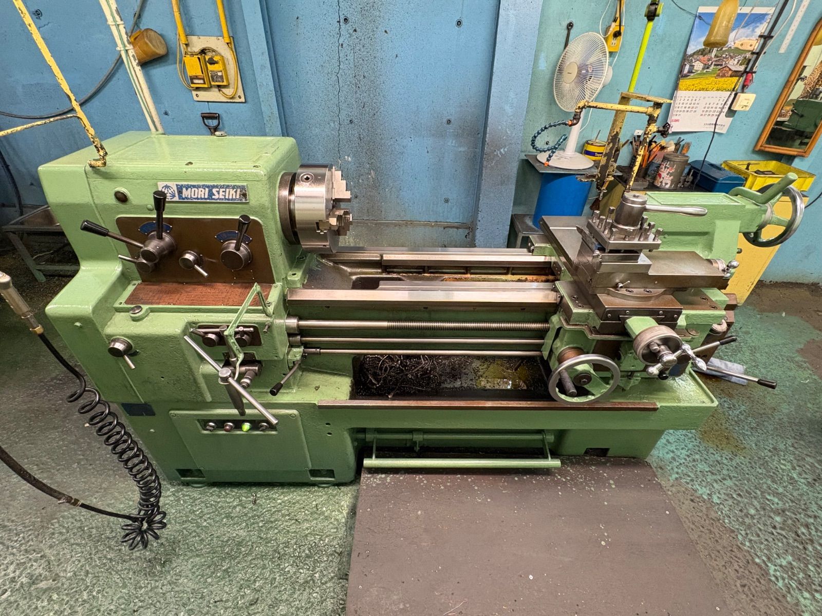 【森精機 MS-850 汎用旋盤 中古 動作品 三相200V 金属加工 工作機械】