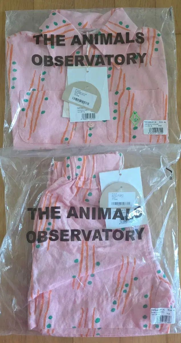 新品 ベビー服 幼児服 TAO ピンク パータン シャツ/パンツ セット 4y