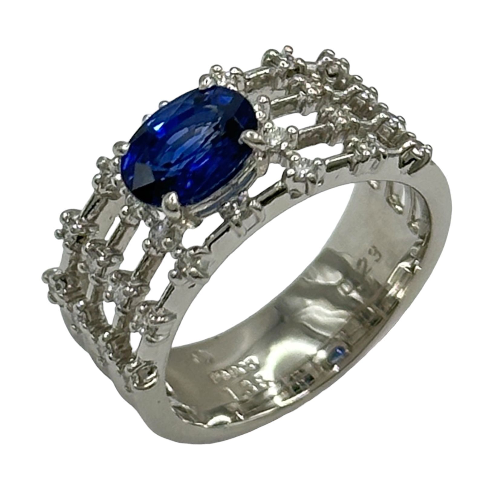 タサキ TASAKI リング プラチナ Pt900 サファイア ダイヤモンド ジュエリー