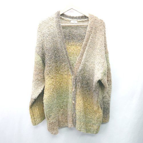 ◇ ⊇ LOWRYS FARM ローリーズファーム ウール素材 長袖 セーター サイズM カーキ レディース E 【1409100066197】