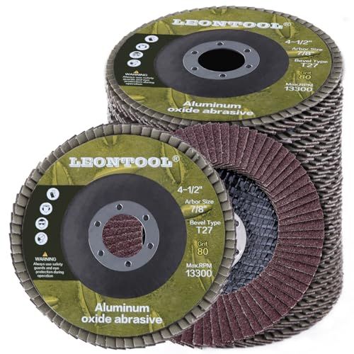 LEONTOOL スパークディスク フラップディスク 外径115ｍｍ 内径22mm 20個入り ディスクグラインダー用 多羽根ディスク 研磨用フラップディスク サンディング用フラップディスク サンディングディスク アルミナ 研磨モップディスク 8b4e1202