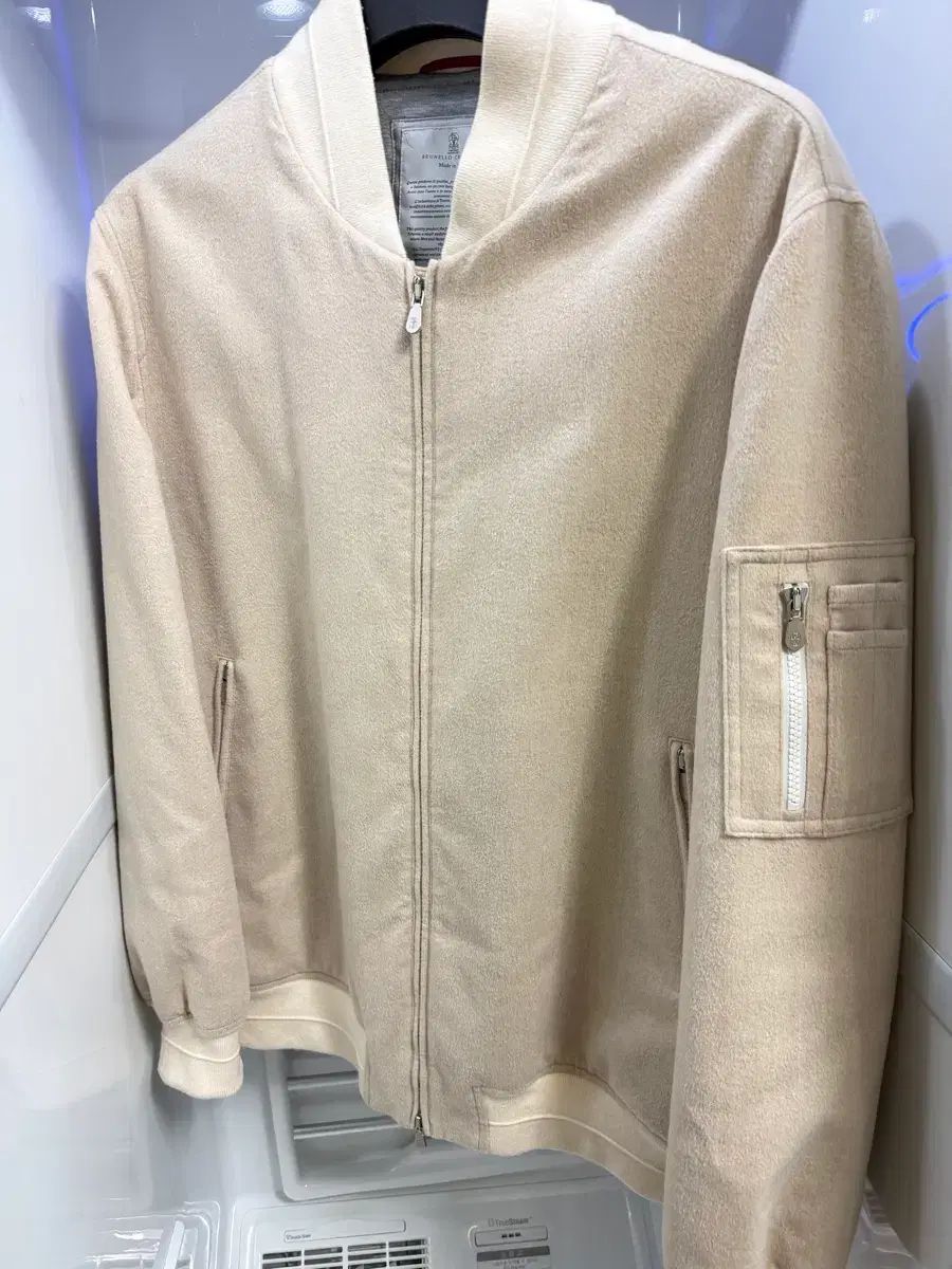 Brunello Cucinelli(ブルネロクチネリ) カシミア 100% ブルーゾン ジャケット 52 百貨店購入