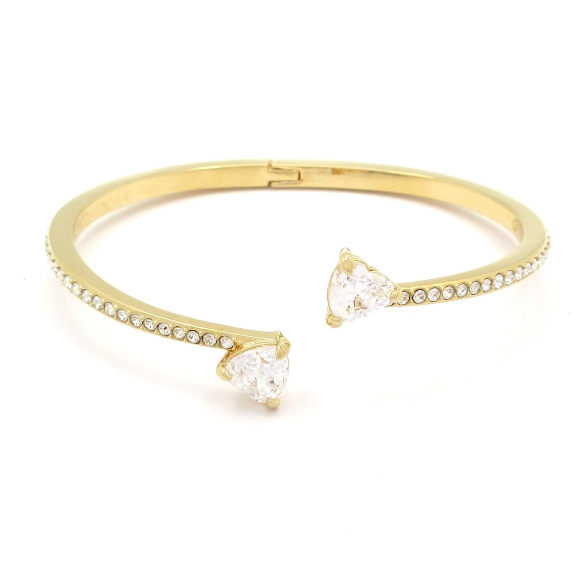 SWAROVSKI(スワロフスキー) バングル美品 - ゴールド×クリア