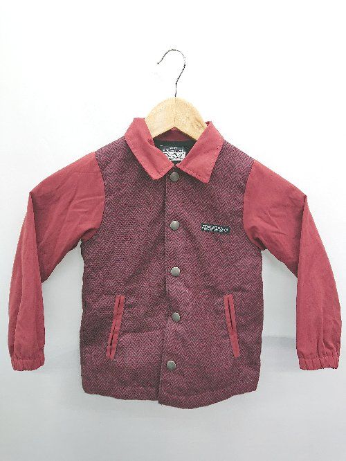 ◇ ⊇ Φ BREEZE ブリーズ ヘリンボーン柄 長袖 ブルゾン サイズ110 レッド キッズ 子供服 男の子 P 【1409250011603】