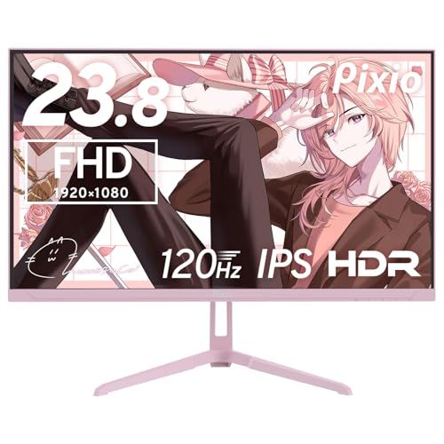 Pixio PX246 Wave Pastel Pink ゲーミングモニター 23.8インチ FHD 120Hz IPS パステルピンク ピクシオ HDMI VGA 4ms ps5 shu f6f7f64e