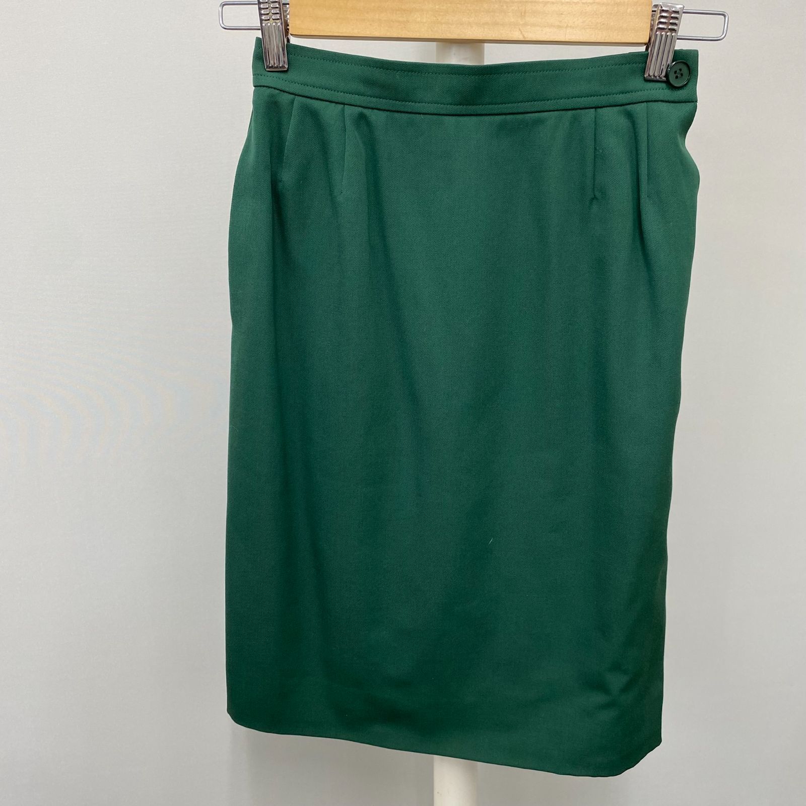 【中古】イヴサンローラン Yves Saint Laurent グリーン スカート Sサイズ