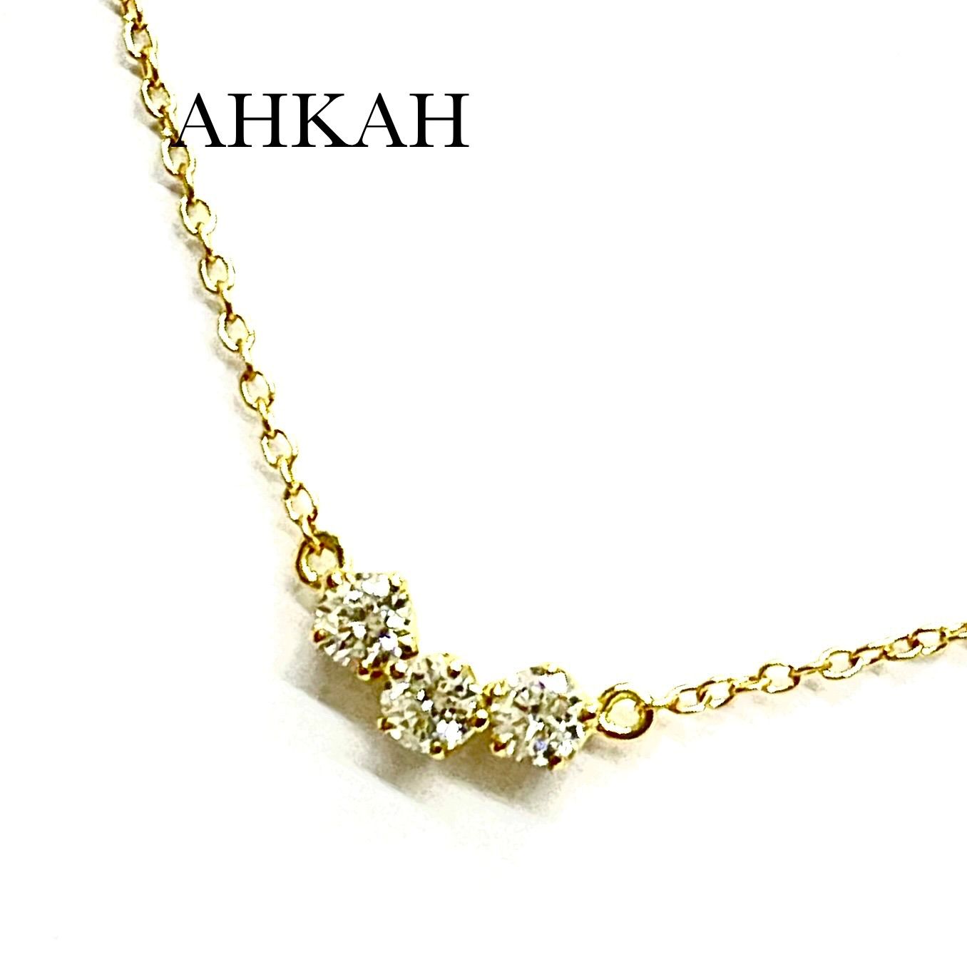 レディース AHKAH アーカー トレスダイヤネックレス