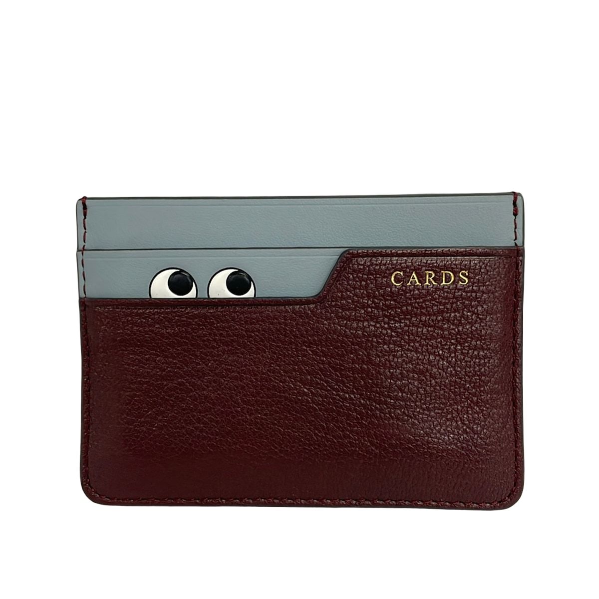 Anya Hindmarch(アニヤハインドマーチ) カードケース - ボルドー×グレー×マルチ アイズ レザー 10,138円