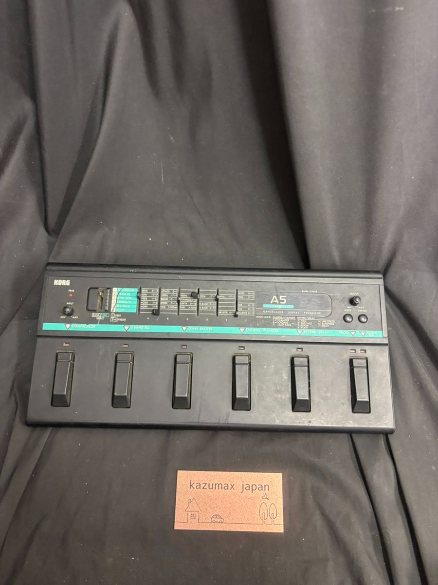 KORG A5 動作品 本体のみ ギターマルチエフェクター ボタンカバー欠品あり（k-750）