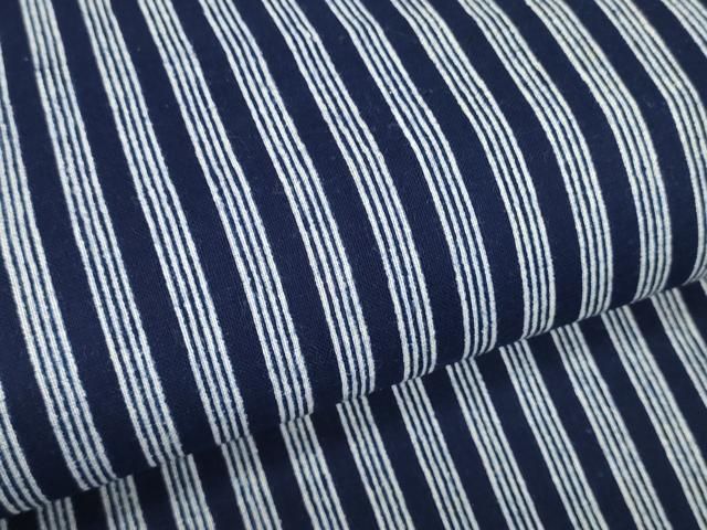 平和屋着物●極上　夏物　竺仙鑑製　浴衣　反物　着尺　間道　綿　証紙付き　逸品　未使用　DZAA12025kh6