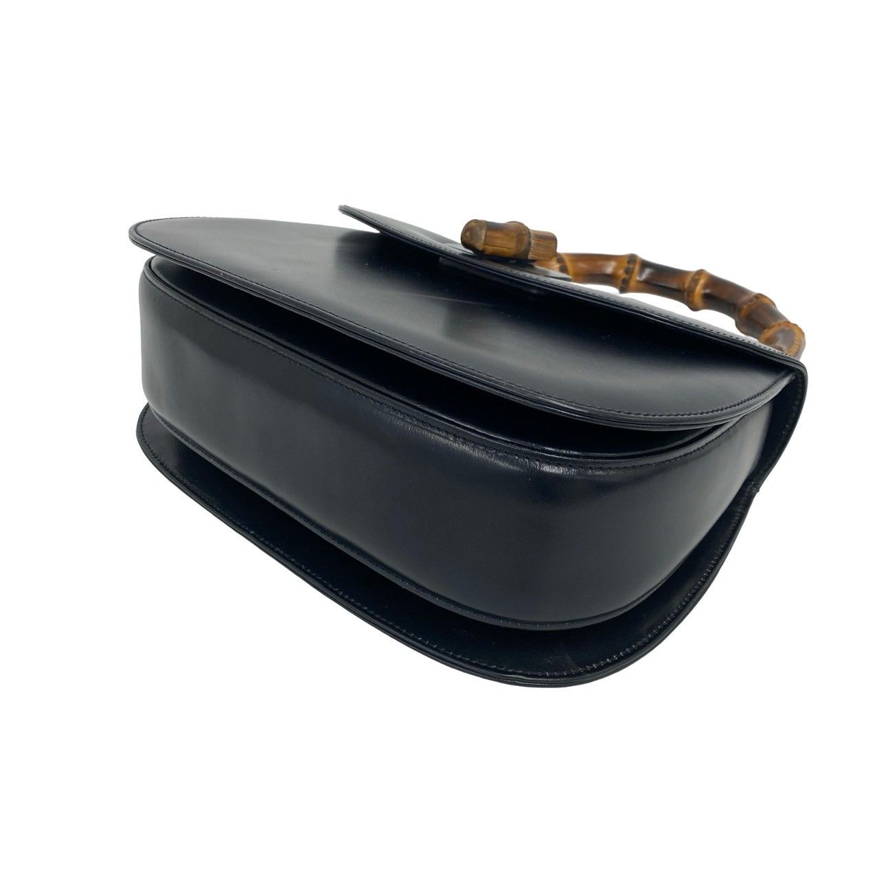 極 美品 GUCCI グッチ オールドグッチ ヴィンテージ バンブー レザー 