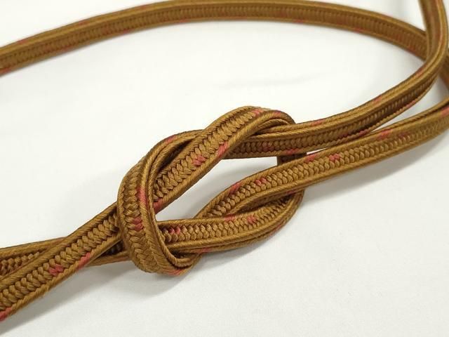 平和屋着物●和装小物　帯締め　角組　狐色　逸品　DZAA12043kh6 9,100円