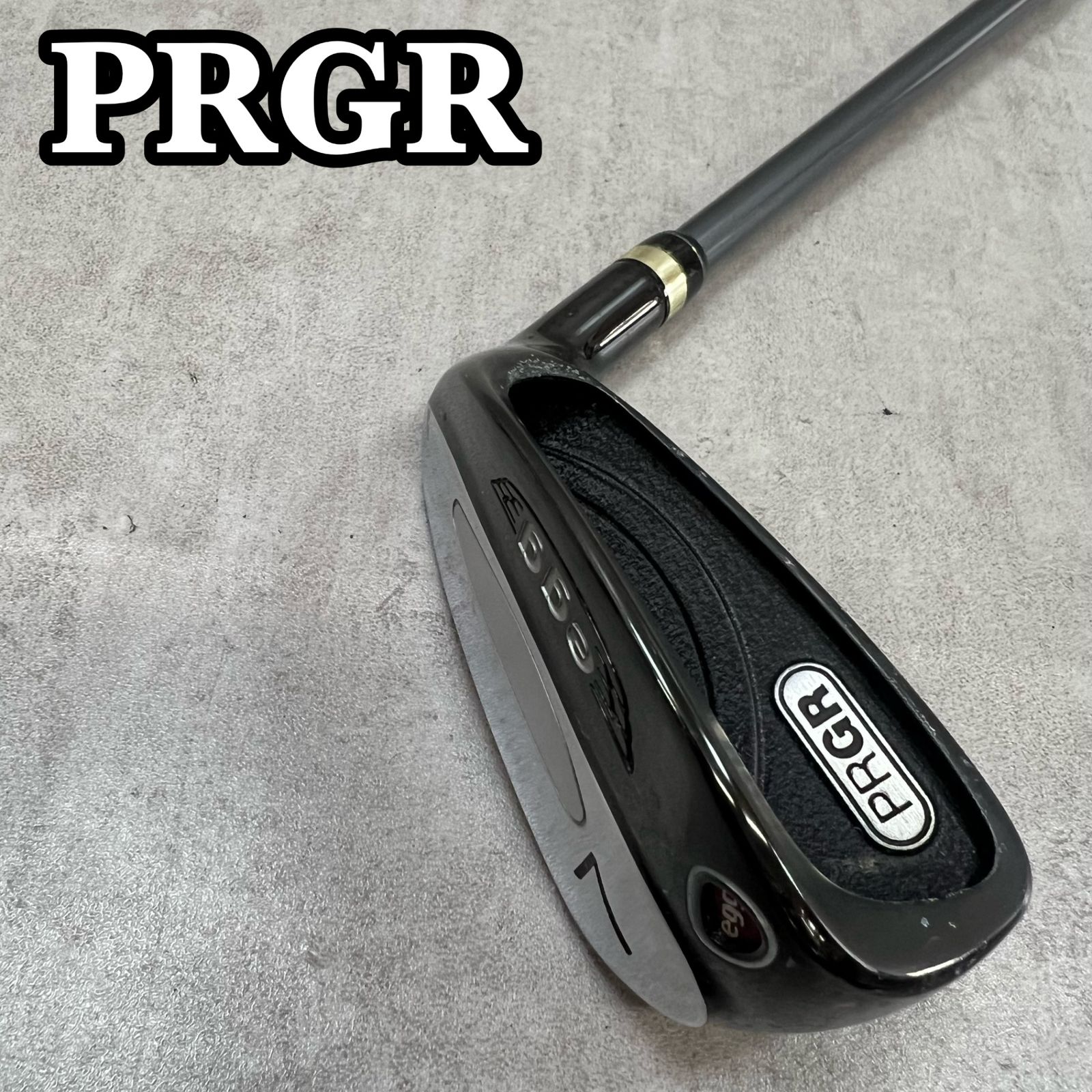 PRGR プロギア egg エッグ 赤 メンズゴルフ 7番アイアン 右利き用 カーボン M40 SR相当