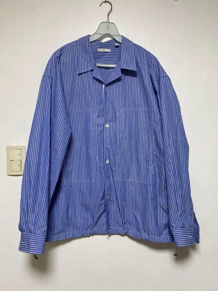 UNIQLO ユニクロ Jil Sander ジルサンダー ストライプ ポケット シャツ XL サイズ