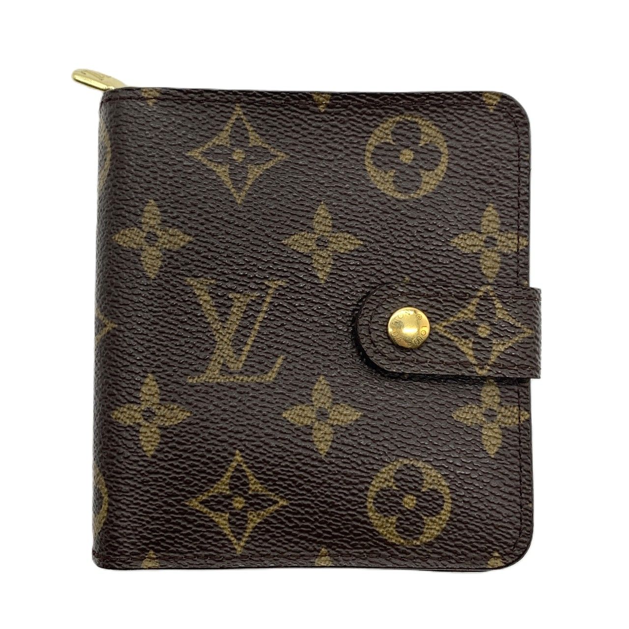 ルイヴィトン モノグラムキャンバス コンパクトジップ財布 Louis Vuitton ABランク 中古