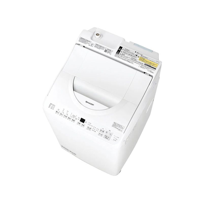 メーカー正規品 新品 SHARP シャープ 洗濯乾燥機 ES-TX6K 6.5kg 穴なし槽 節水設計 乾燥機能付き タテ型 ホワイト