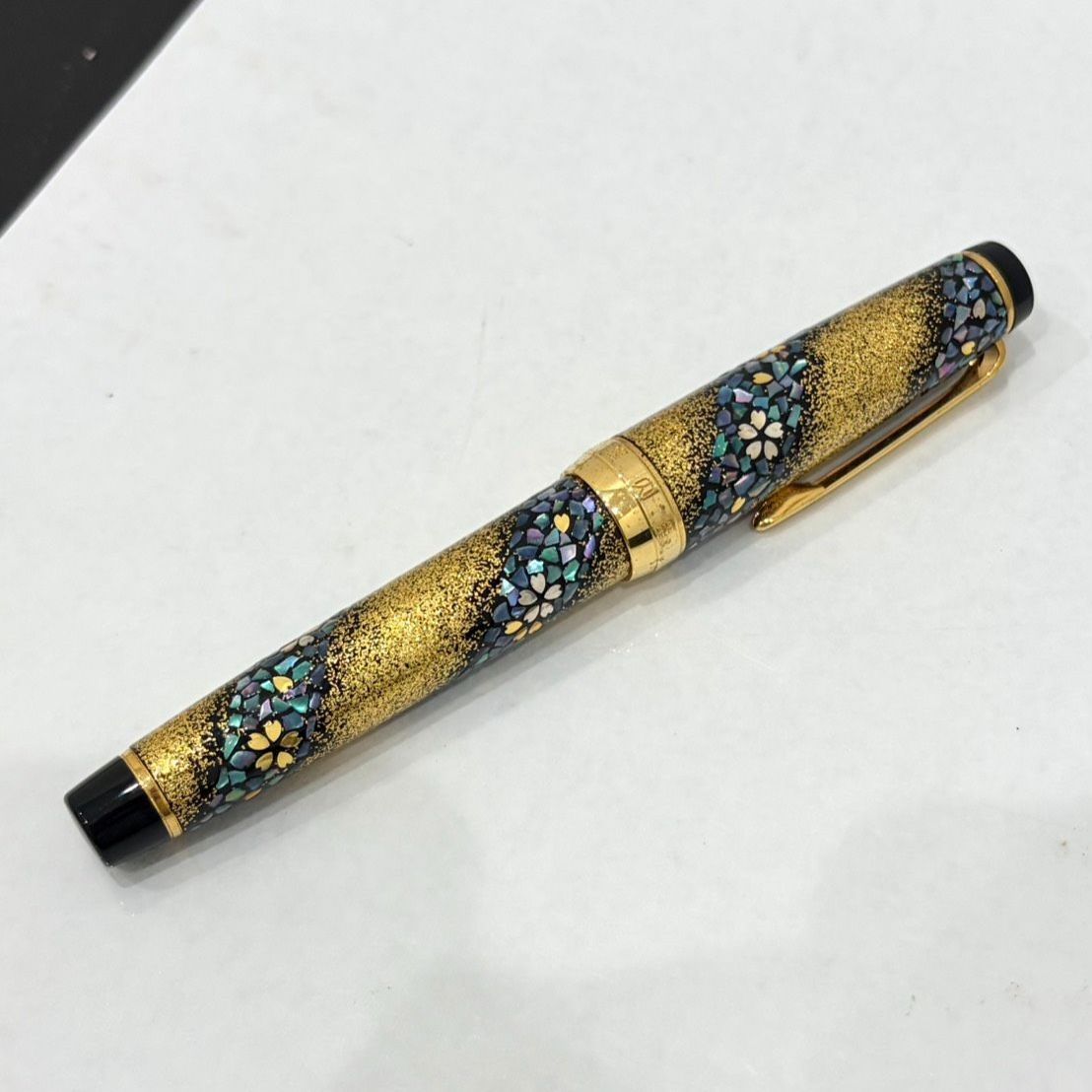 【希少】セーラー万年筆 内閣総理大臣 特別慰労品 螺鈿細工 21K