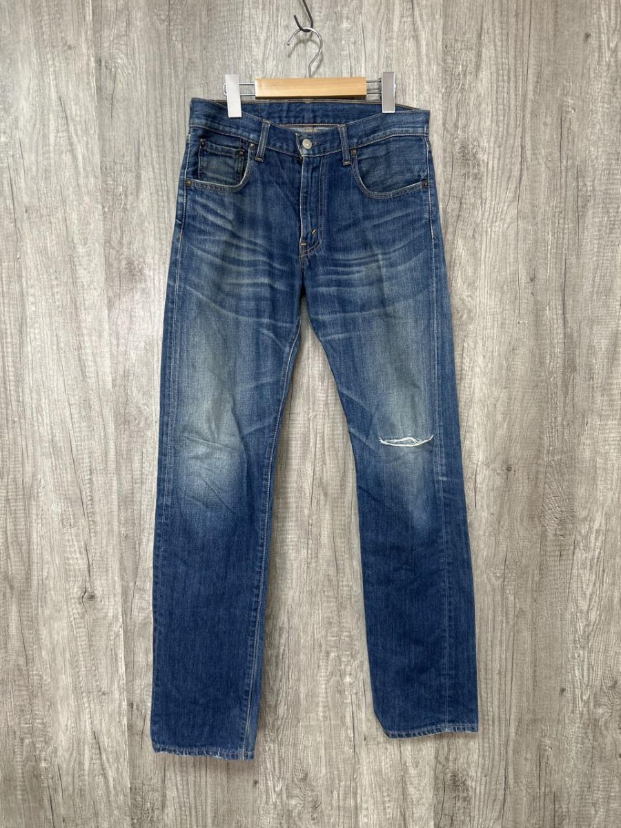 LEVI'S リーバイス 綿100％ ダメージ 505 デニムパンツ sizeW31L33/青 ■■ メンズ 4,240円