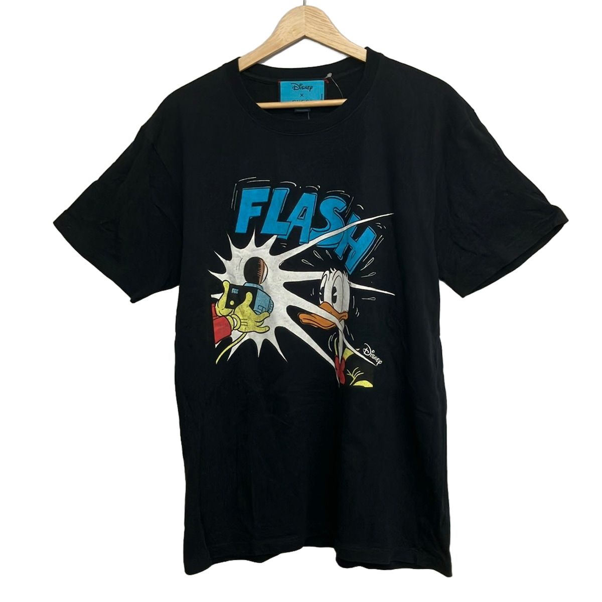 GUCCI(グッチ) 半袖Tシャツ サイズS メンズ美品 - 548334 黒×マルチ クルーネック/×Disney