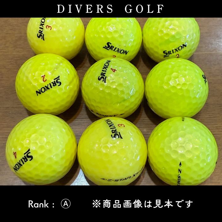 S Aランク】SRIXON Z-STAR XV 黄 年代混合 ロストボール 24球 (ZY1