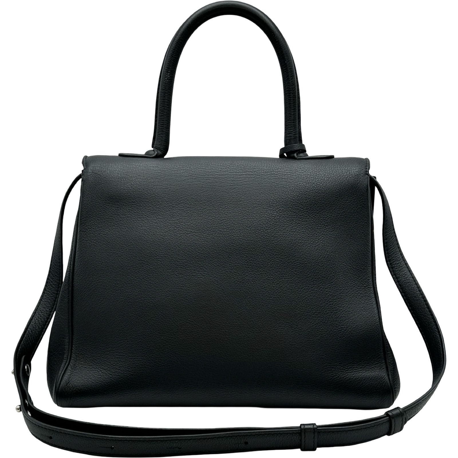 デルヴォー DELVAUX プリヨンMM ブラック レザー ユニセックス 