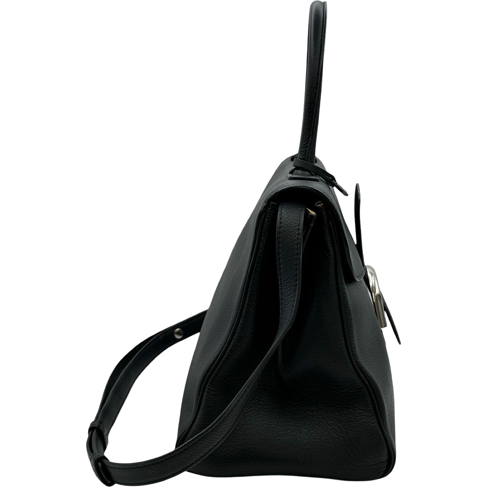 デルヴォー DELVAUX プリヨンMM ブラック レザー ユニセックス 