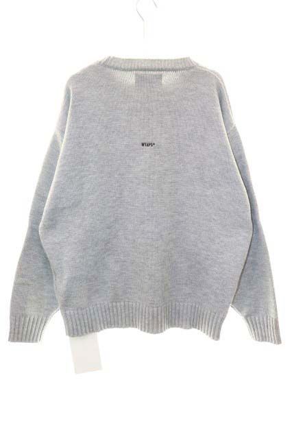 ダブルタップス WTAPS 25AW CREW NECK AFA SWEATER ALPL GREY サイズ 02 252MADT-KNM01 クルー ネック セーター ニット グレー 【ブランド古着ベクトル】【中古】■260515