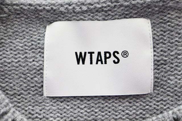 ダブルタップス WTAPS 25AW CREW NECK AFA SWEATER ALPL GREY サイズ 02 252MADT-KNM01 クルー ネック セーター ニット グレー 【ブランド古着ベクトル】【中古】■260515