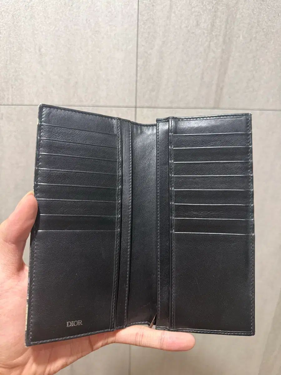 {A+/OS} ディオール オブリーク ジップウォレット ベージュ ほぼ新品