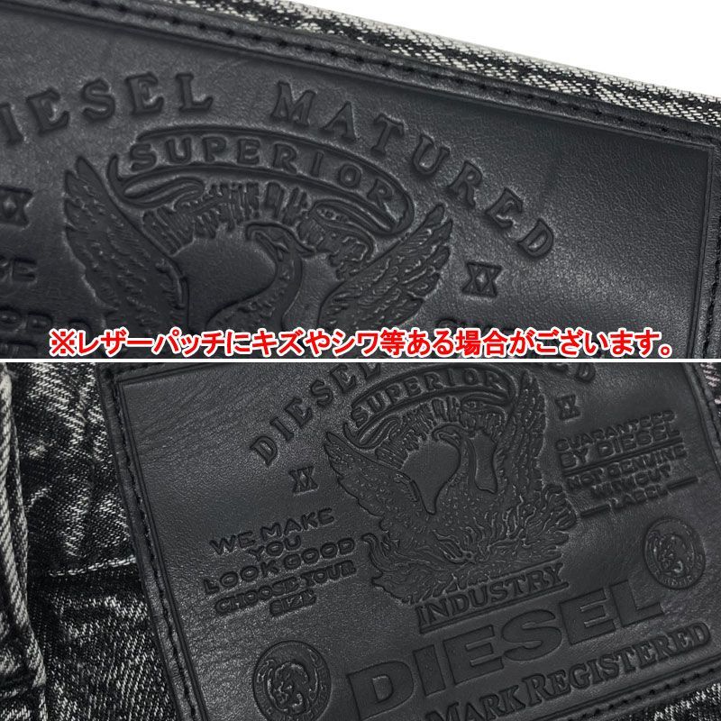 DIESEL ディーゼル 新品・アウトレット ハードストーンウォッシュ加工 デニムショートパンツ A02546-OHBAQ-02 D-MAXS-SP CALZONCINI ショートパンツ ハーフパンツ ムラペイント 黒 ブラック サイズ 28〜34 メンズ
