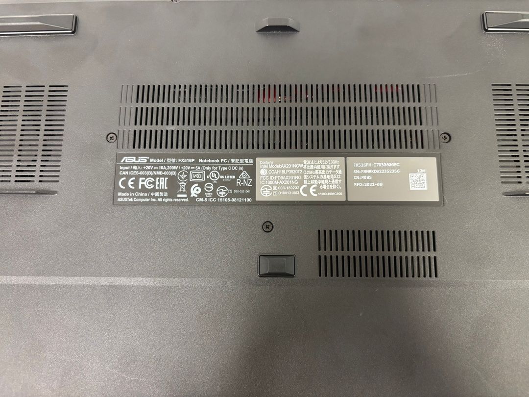 ASUS TUF Dash F15 FX516PM ゲーミング ノート パソコン i7 11370H 16GB SSD 1TB RTX3060 15.6インチ FHD 240Hz Win11 中古 T11235773 ASUS TUF Dash F15 FX516PM ゲーミング ノート パソコン i7 11370H 16GB SSD 1TB RTX3060 15.6インチ FHD 240Hz Win11 中古 T11235773