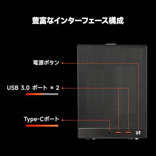 PCCOOLER CPS K101 MESH PCケース、11.9L ポータブル・デスクトップ Mini-ITX ケース、四面SPCCメッシュパネル、12015mmファン×3基標準搭載、クリップ式クイックリリース・サイドパネル、Gery（PC afef1186