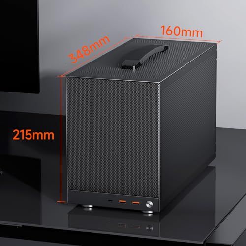 PCCOOLER CPS K101 MESH PCケース、11.9L ポータブル・デスクトップ Mini-ITX ケース、四面SPCCメッシュパネル、12015mmファン×3基標準搭載、クリップ式クイックリリース・サイドパネル、Gery（PC afef1186