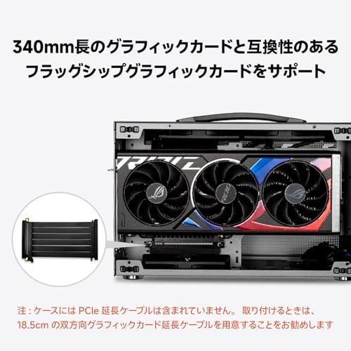 PCCOOLER CPS K101 MESH PCケース、11.9L ポータブル・デスクトップ Mini-ITX ケース、四面SPCCメッシュパネル、12015mmファン×3基標準搭載、クリップ式クイックリリース・サイドパネル、Gery（PC afef1186