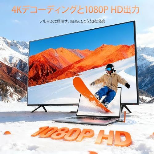 AIMIBO ワイヤレス HDMI 無線 HDMI受信機 LEDディスプレイ搭載/受信機6台増設可能 RXのみkk 72110b44