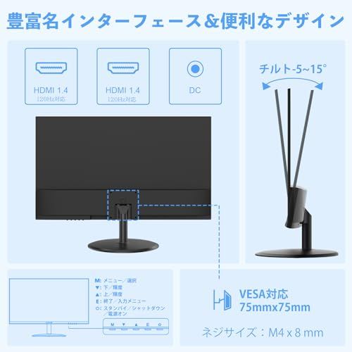 Minifire モニター 21.5インチ pcモニター 120Hz フルhd 非光沢 液晶ディスプレイ Adaptive Sync VESA対応 フレームレス HDMI*2 ブルーライト軽減 チルト調節可 ビジネス用 五年保証(HDMIケー e0966a39 Minifire モニター 21.5インチ pcモニター 120Hz フルhd 非光沢 液晶ディスプレイ Adaptive Sync VESA対応 フレームレス HDMI*2 ブルーライト軽減 チルト調節可 ビジネス用 五年保証(HDMIケー e0966a39