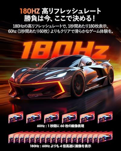 KOORUI ゲーミングモニター 24インチ WQHD (2560x1440) 180Hz 1ms (GTG) Fast IPSパネル HDR400 FreeSync/G-Sync対応/HDMI/DP ブルーライト低減 VESAマウント対応 c523e19d KOORUI ゲーミングモニター 24インチ WQHD (2560x1440) 180Hz 1ms (GTG) Fast IPSパネル HDR400 FreeSync/G-Sync対応/HDMI/DP ブルーライト低減 VESAマウント対応 c523e19d