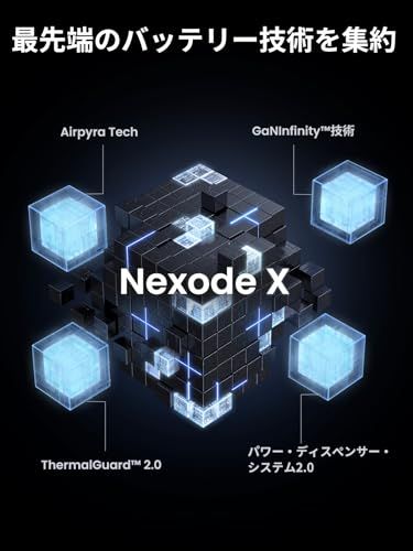 UGREEN NexodeX 100W GaNII充電器 3ポート(USB-C*2+USB-A) タイプC 超小型 急速充電器 PD3.0/PPS/QC4+/QC3.0 対応【新生代GaNInfinity?チップ+独自Airpyra技術+PS 3b17c0da