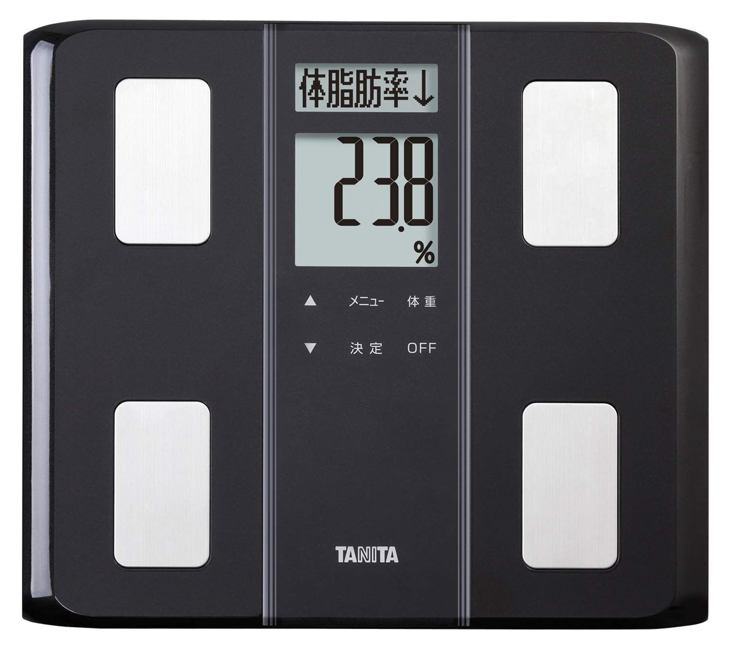タニタ 体重計 体組成計 50g 日本製 ブラック BC-331 BK ダブル液晶採用でわかりやすく見やすい 立掛け収納OKkk 433518bd
