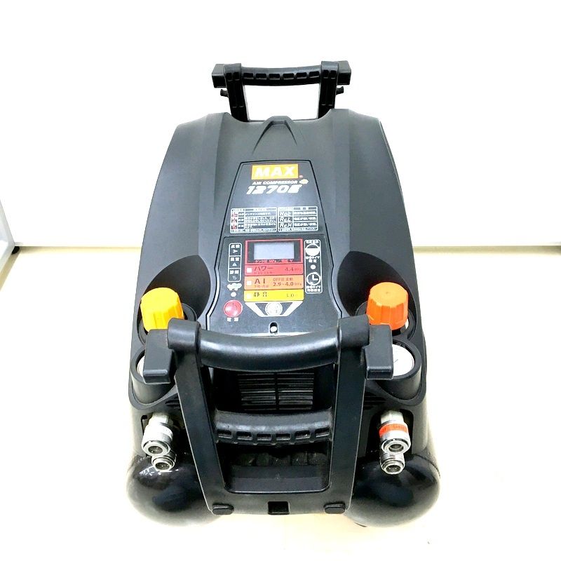 MAX マックス エアコンプレッサ AK-HL1270E 高圧・常圧兼用モデル ブラック 100V 静音 エア工具 ★DT227