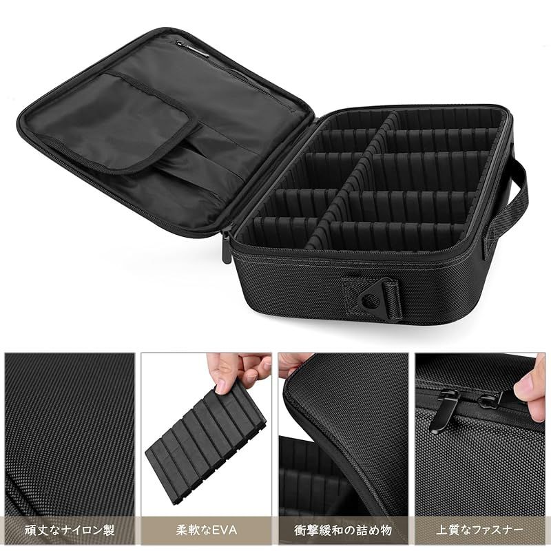 メイクボックス Luxspire コスメボックス メイクブラシバッグ EVA化粧