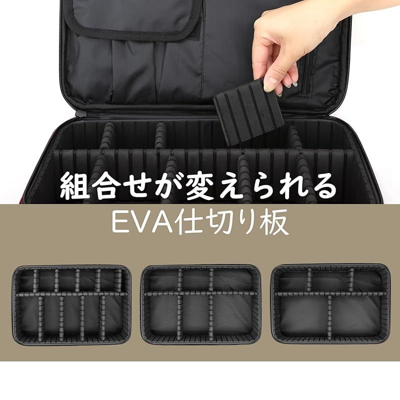 メイクボックス Luxspire コスメボックス メイクブラシバッグ EVA化粧