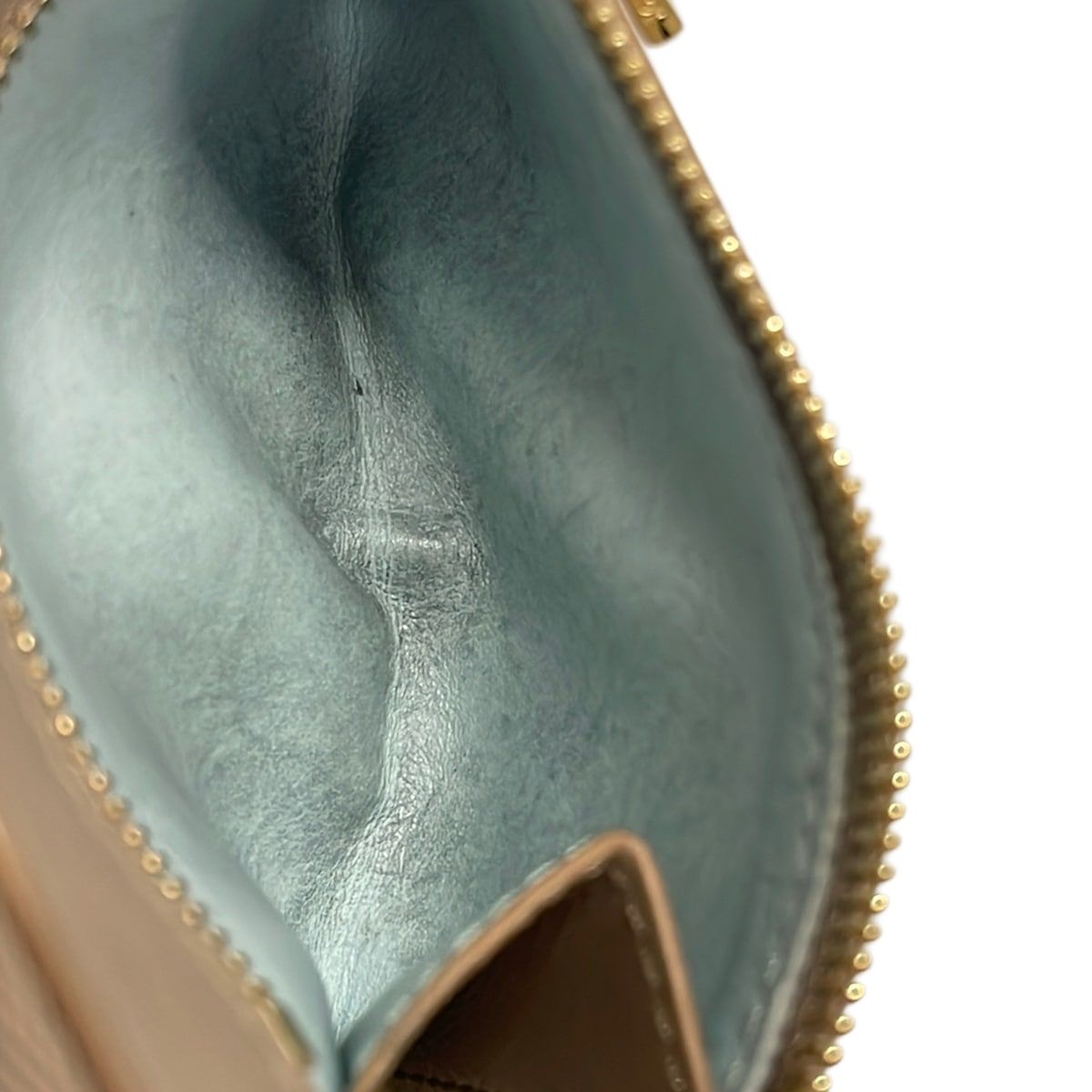 LOEWE(ロエベ) 2つ折り財布 - グレージュ×ライトブルー ラウンドファスナー レザー LOEWE(ロエベ) 2つ折り財布 - グレージュ×ライトブルー ラウンドファスナー レザー
