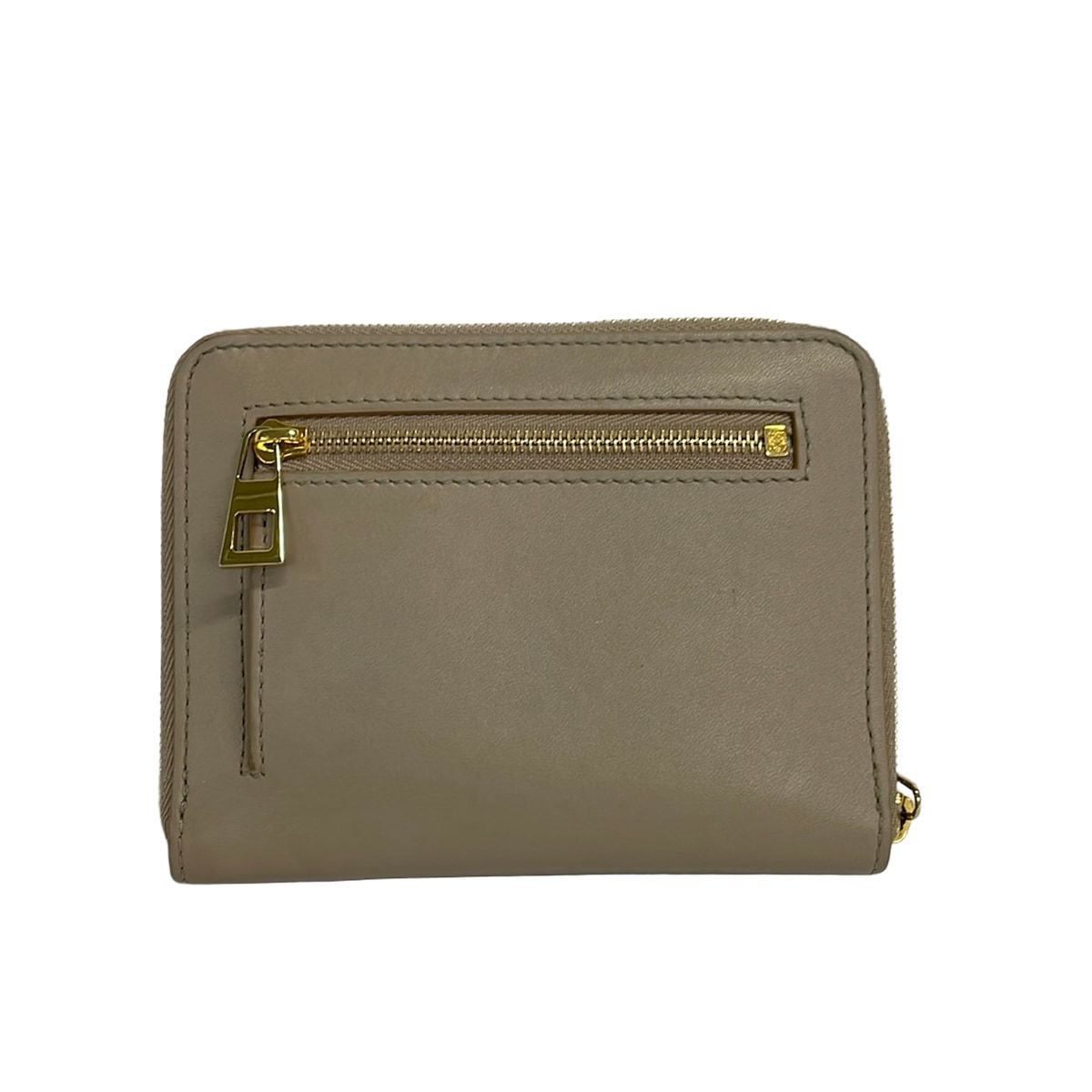 LOEWE(ロエベ) 2つ折り財布 - グレージュ×ライトブルー ラウンドファスナー レザー LOEWE(ロエベ) 2つ折り財布 - グレージュ×ライトブルー ラウンドファスナー レザー