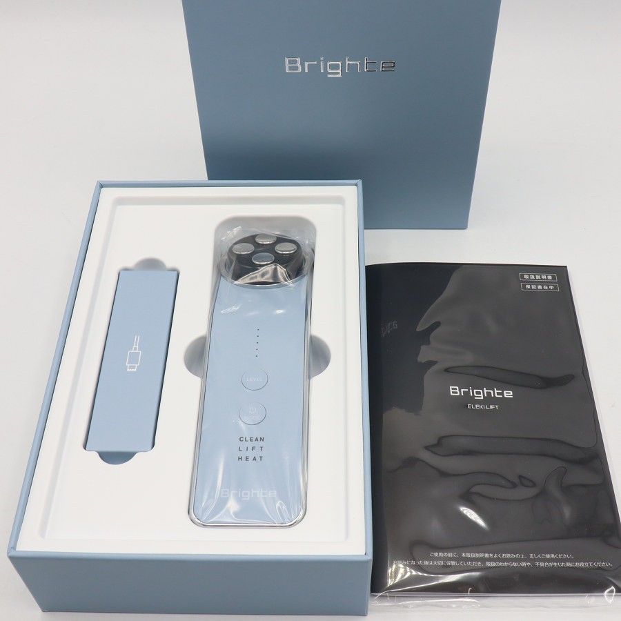 新品】Brighte ELEKI LIFT BRT-FL170LB アイスブルー RF EMS美顔器