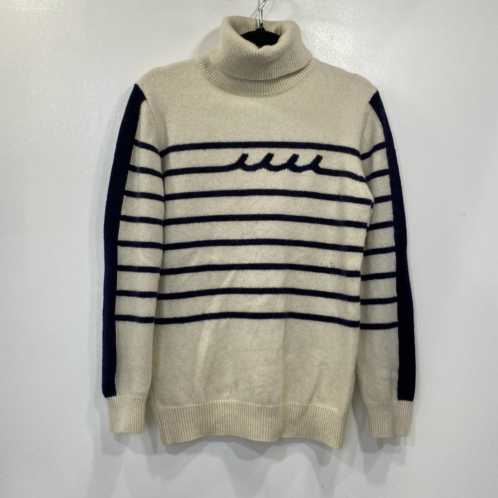 【姫路東店】 中古 MUTA MARINE | ムータマリン セーター BORDER WAVE MMJC-443063 ホワイト サイズ：4 【102】