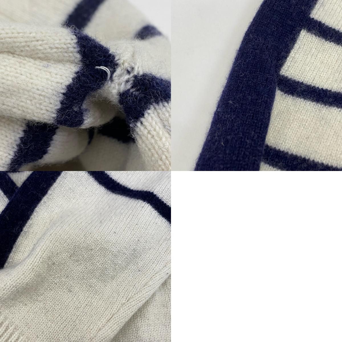 【姫路東店】 中古 MUTA MARINE | ムータマリン セーター BORDER WAVE MMJC-443063 ホワイト サイズ：4 【102】